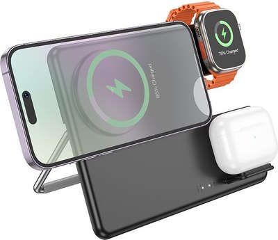 Зарядное устройство беспроводное Hoco CQ1 Fast 3в1