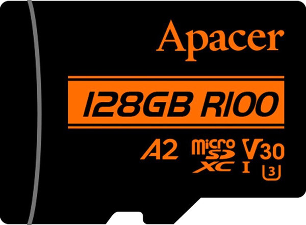 Карта памяти Apacer MicroSDXC 128GB с адаптером (AP128GMCSX10U8-R)