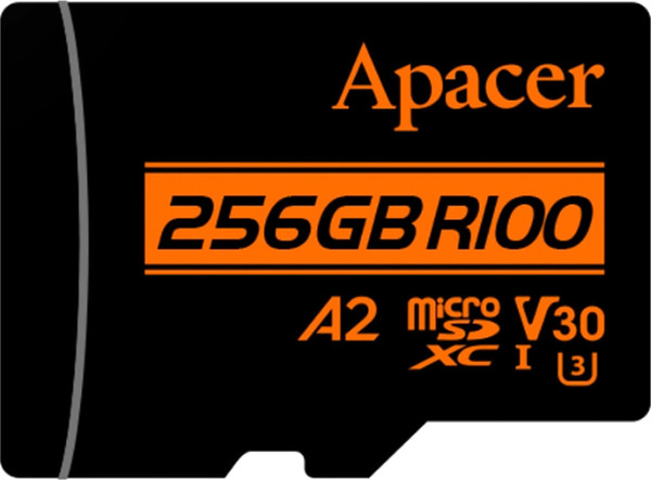 Карта памяти Apacer MicroSDXC 256GB с адаптером (AP256GMCSX10U8-R)
