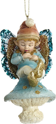 Елочная игрушка Kurt S. Adler Маленькая фея-мальчик / E0922 - фото