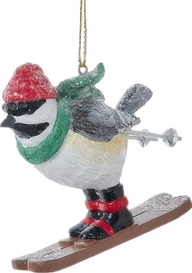 Елочная игрушка Kurt S. Adler Птица на лыжах / E0970_3 - фото