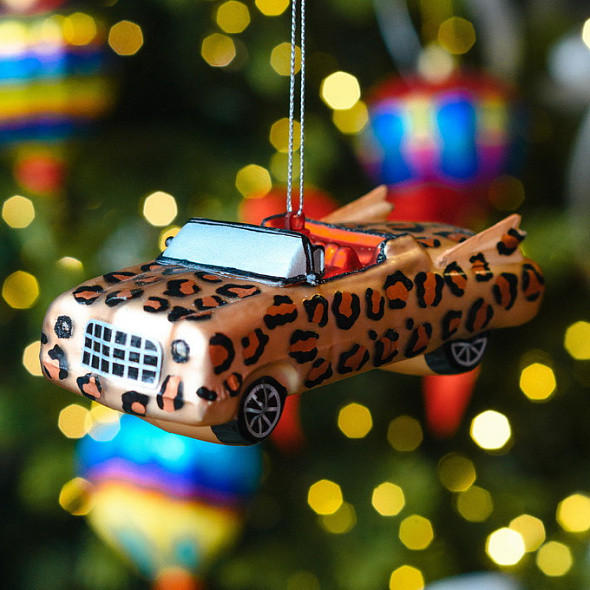 Елочная игрушка Kurt S. Adler Леопардовый кабриолет / T3612