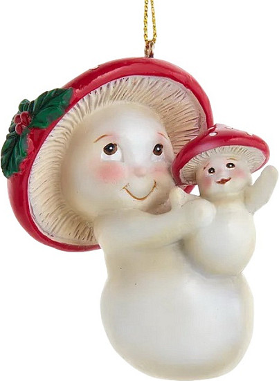 Елочная игрушка Kurt S. Adler Грибок-мама и малыш / MLM0008 - фото