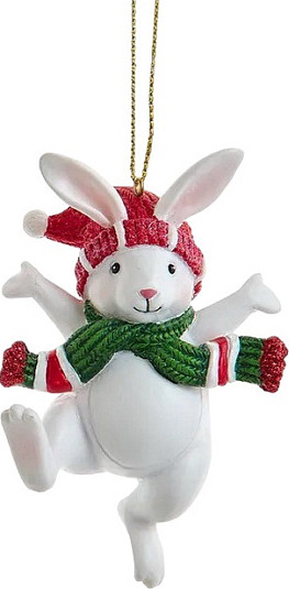 Елочная игрушка Kurt S. Adler Зимний кролик / E0954 - фото