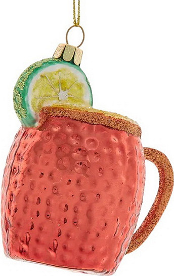 Елочная игрушка Kurt S. Adler Мохито в медной кружке / C6417 - фото