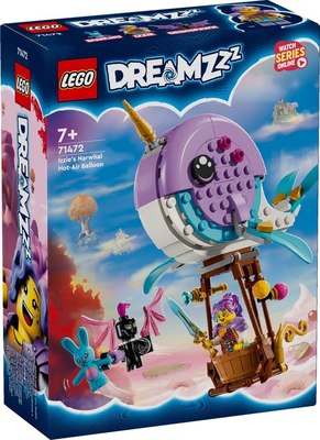 Конструктор Lego DREAMZzz Воздушный шар Нарвал Иззи 71472 - фото