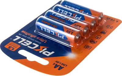 Комплект батареек Pkcell Alkaline AA LR6 1.5V / LR6-4B