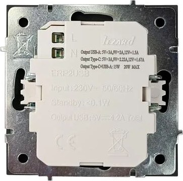 Розетка Lezard Zima 704-4288-192TC