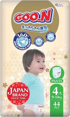 Подгузники-трусики детские Goo.N Premium Soft 4 L 9-14кг  - фото