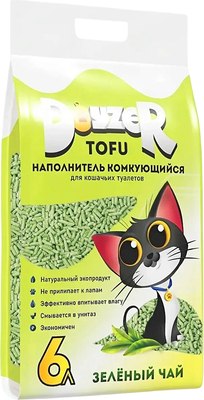 Наполнитель для туалета Doyzer Tofu Зеленый чай Комкующийся - фото