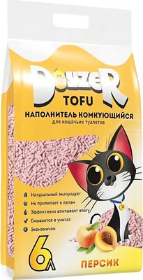 Наполнитель для туалета Doyzer Tofu Персик Комкующийся - фото
