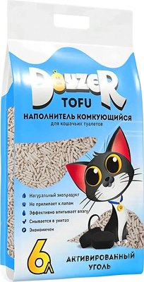 Наполнитель для туалета Doyzer Tofu Активированный уголь Комкующийся - фото