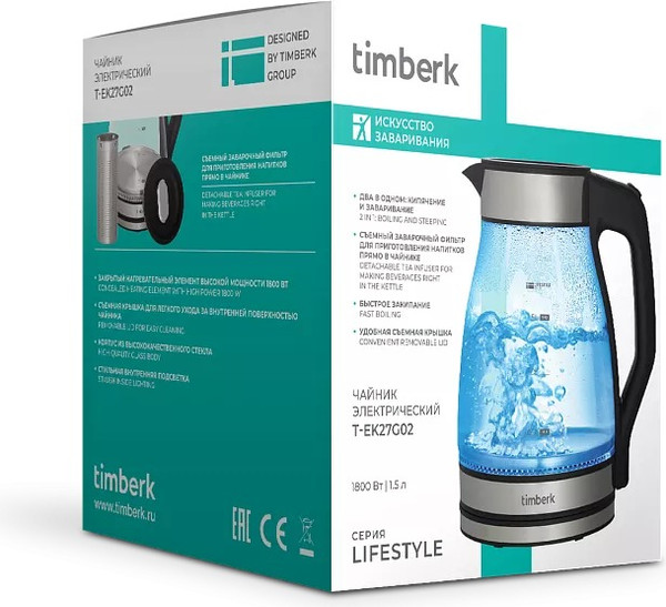 Электрочайник Timberk T-EK27G02