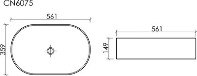 Умывальник Ceramica Nova CN6075