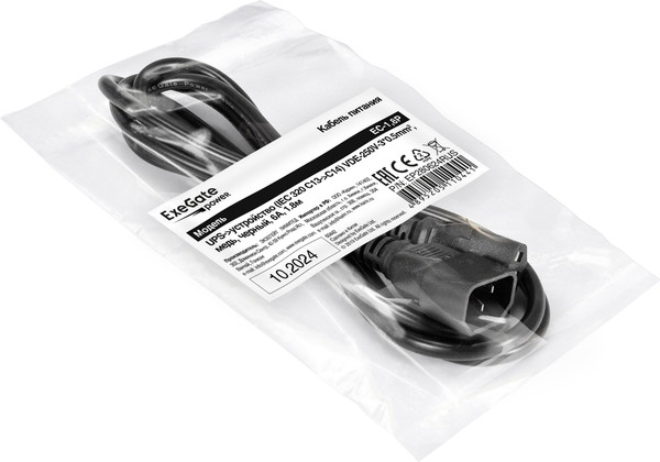 Кабель ExeGate Power EC-1.8P IEC C13-C14 / EP280624RUS