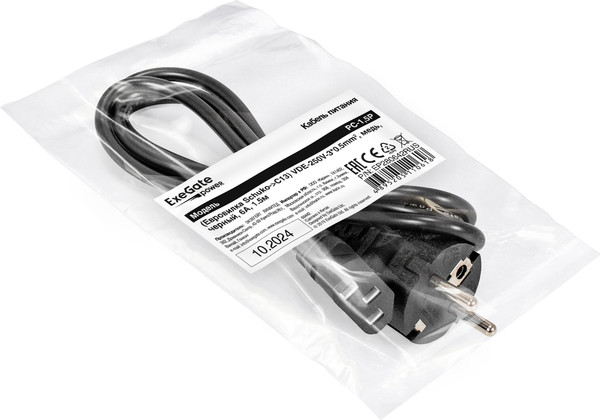 Кабель ExeGate Power PC-1.5P IEC C13-C14 / EP280642RUS