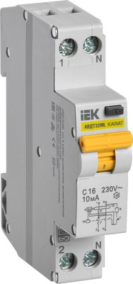 Дифференциальный автомат IEK MVD12-1-016-C-010-A - фото