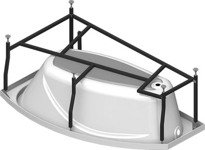 Ванна акриловая Radomir София Релакс / 2-80-2-1-0-223 (с гидромассажем, левый)