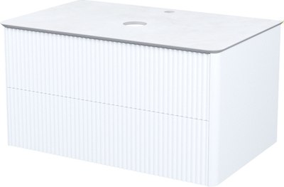 Тумба под умывальник IDDIS Aiger AIG80W0i95 (белый) - фото