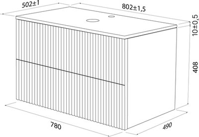 Тумба под умывальник IDDIS Aiger AIG80W0i95 (белый)