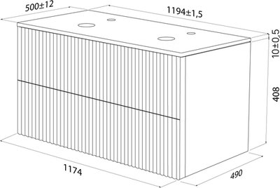 Тумба под умывальник IDDIS Aiger AIG12W0i95 (белый)