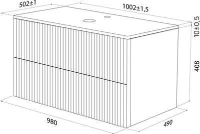 Тумба под умывальник IDDIS Aiger AIG10W0i95