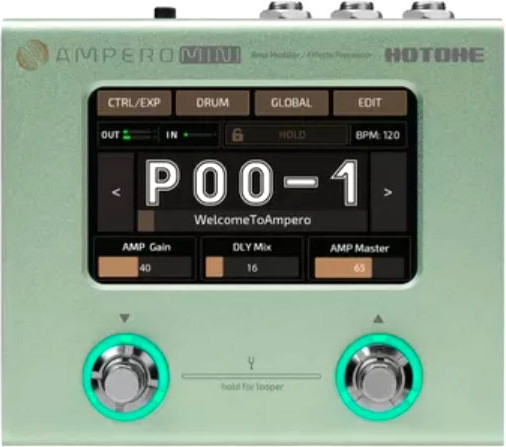 Педаль электрогитарная Hotone Ampero Mini Matcha - фото