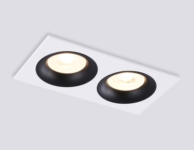 Точечный светильник Ambrella TN102732/2 WH/BK