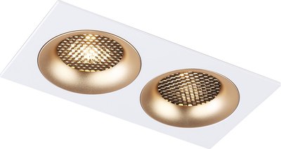 Точечный светильник Ambrella TN102733/2 WH/GD - фото