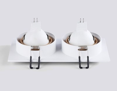 Точечный светильник Ambrella TN102733/2 WH/GD