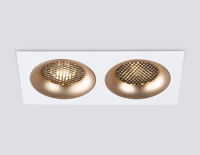 Точечный светильник Ambrella TN102733/2 WH/GD