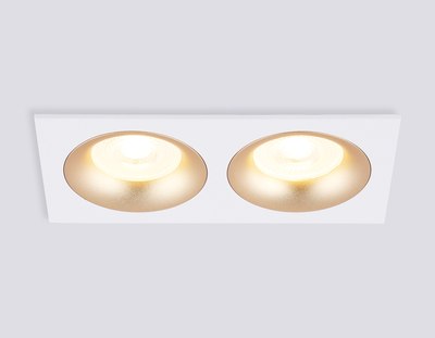 Точечный светильник Ambrella TN102733/2 WH/GD