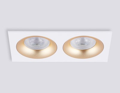 Точечный светильник Ambrella TN102733/2 WH/GD