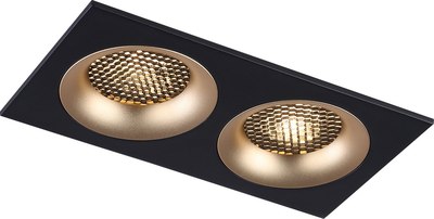 Точечный светильник Ambrella TN102735/2 BK/GD - фото
