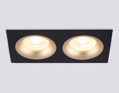 Точечный светильник Ambrella TN102735/2 BK/GD