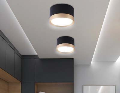 Точечный светильник Ambrella TN52359 BK/GD