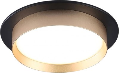 Точечный светильник Ambrella TN5228 BK/GD - фото