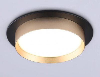 Точечный светильник Ambrella TN5228 BK/GD