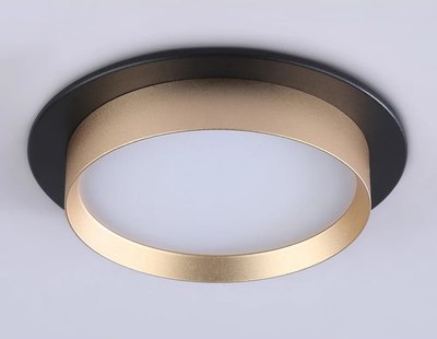 Точечный светильник Ambrella TN5228 BK/GD