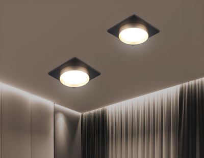 Точечный светильник Ambrella TN5232 BK/GD