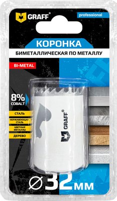 Коронка GRAFF 32мм 108032
