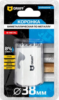 Коронка GRAFF 38мм 108038