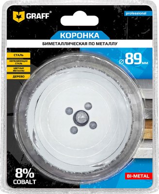 Коронка GRAFF 89мм 108089