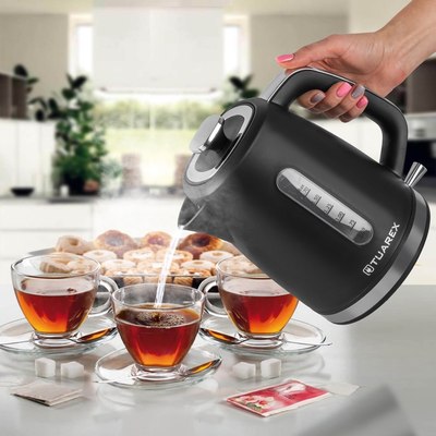 Электрочайник Tuarex TK-8006 (черный/стальной)