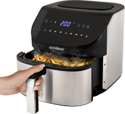 Аэрогриль Endever Skyline AF-129 (черный/стальной)