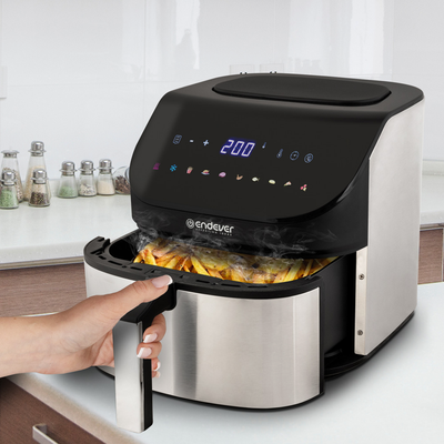 Аэрогриль Endever Skyline AF-129 (черный/стальной)