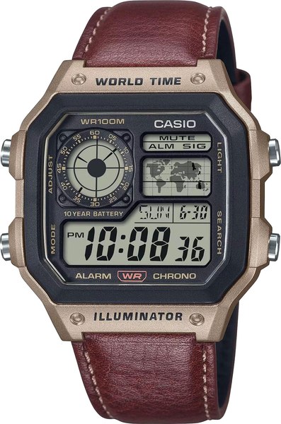 Часы наручные мужские Casio AE-1200WHL-5A - фото