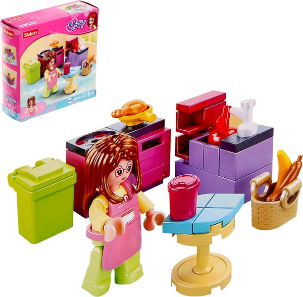 Конструктор Sluban Розовая мечта. Кухня M38-B0800B / 5146981