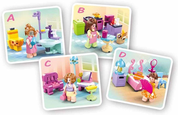 Конструктор Sluban Розовая мечта. Кухня M38-B0800B / 5146981