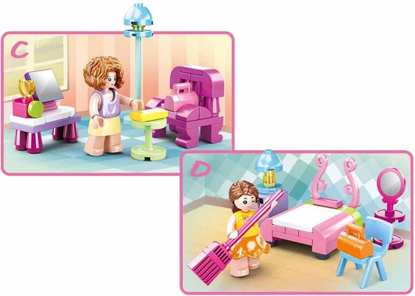 Конструктор Sluban Розовая мечта. Кухня M38-B0800B / 5146981